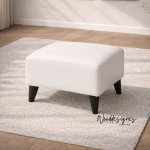 Otto series fabric ottoman (Brown)