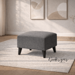 Otto series fabric ottoman (Brown) - Image 4