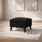 Otto series fabric ottoman (Brown) - Image 2