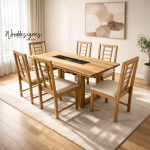 Alvar 6 Seater Dining Set - Image 2