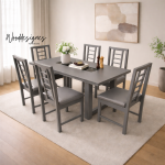 Alvar 6 Seater Dining Set - Image 4