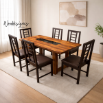 Alvar 6 Seater Dining Set - Image 3