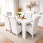 Amon Deluxe 6 Seater Dining Set - Image 3