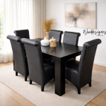 Amon Deluxe 6 Seater Dining Set - Image 2