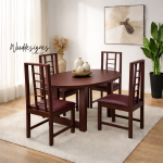 Sika 4 Seater Oval Dining Set - Image 3