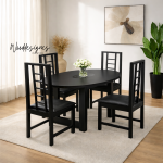 Sika 4 Seater Oval Dining Set - Image 4