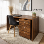 Selby Table with Mobile Pedestal
