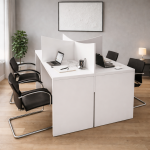 Luna 4 Seater Workstation