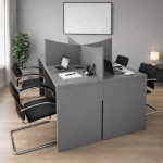 Luna 4 Seater Workstation - Image 3
