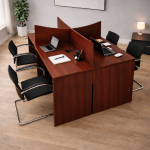 Luna 4 Seater Workstation - Image 2