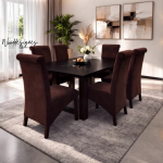 Alvar Deluxe 6 seater dining set - Image 4