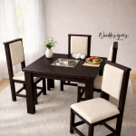 Alvar Retro 4 Seater Dining Set