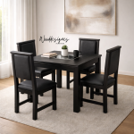 Alvar Retro 4 Seater Dining Set - Image 4