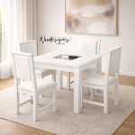 Alvar Retro 4 Seater Dining Set - Image 2