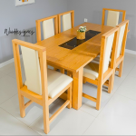 Alvar Pad 6 Seater Dining Set - Image 3