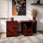 Kamara Space-Saving Work Table – Foldable Desk with Storage Drawers - Image 2
