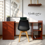 Kimara Space-Saving Foldable Table with Storage Shelves - Image 5