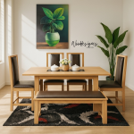 Alvar Pad Extra 6 Seater Dining Set - Image 2