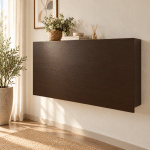 Hida Wall Workstation foldable wall desk with storage compartments